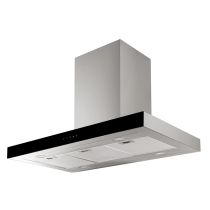 Campana decorativa isla 90cm, 604m3/h, Inox, VALBERG HIB 90 TVK ARSC