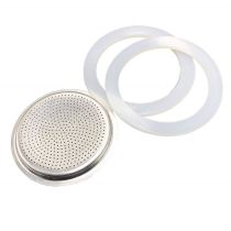 Pack 2 juntas + filtro de repuesto para cafetera italiana de 6 tazas