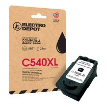 CARTUCHO DE TINTA NEGRA COMPATIBLE CANON C-540XL-B 22ML BY ELECTRO DEPOT