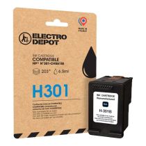Cartucho de tinta ELECTRO DEPOT compatibele con HP H301 negro