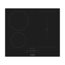 Placa Inducción 4 fuegos, 7400w, con doble zona extensible, VALBERG IH 4 TB1FZS 007C