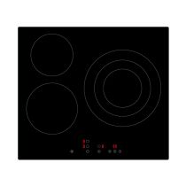Placa vitrocerámica 3 fuegos, 5700w, control táctil, VALBERG VH 3 T 342C