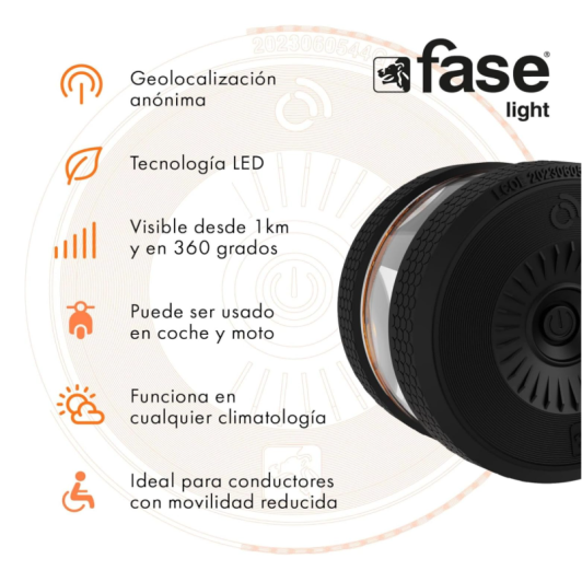 Baliza V16 FASELIGHT SOS Alert Homologada DGT 3.0