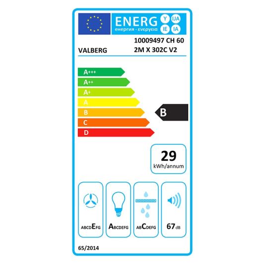 Campana Convencional 60cm inox VALBERG 2M X 302C V2