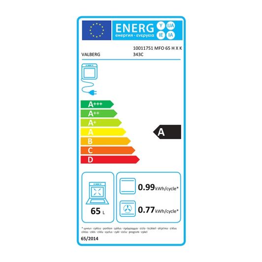 Horno de Hidrólisi VALBERG MFO 65 HK 343C