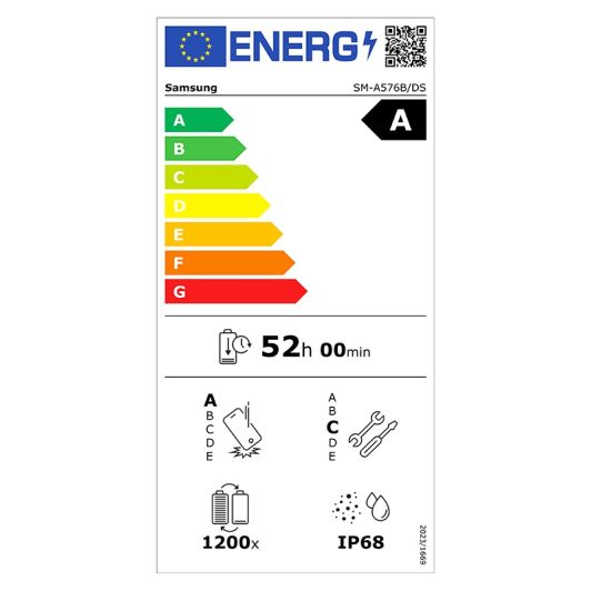 Movil SAMSUNG A57 5G 128Go Bleu Clair