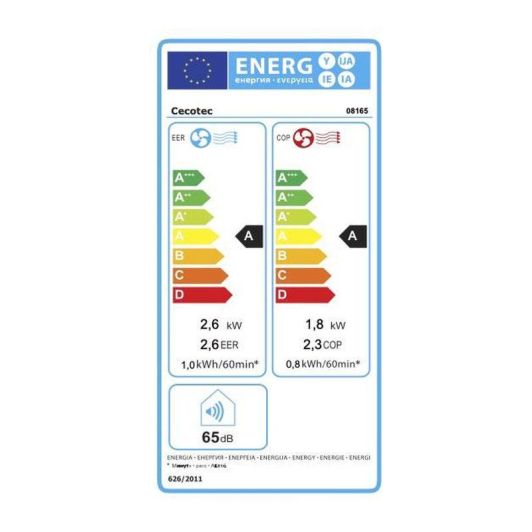 Aire Acondicionado Portátil, Bomba de calor, 9000btu, 16m2, CECOTEC ForceClima 9450 Style Heating
