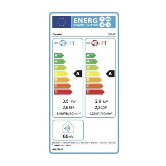 Aire Acondicionado Portátil, Bomba de calor, 12000btu, 28m2, CECOTEC ForceClima 12850 Style Heating