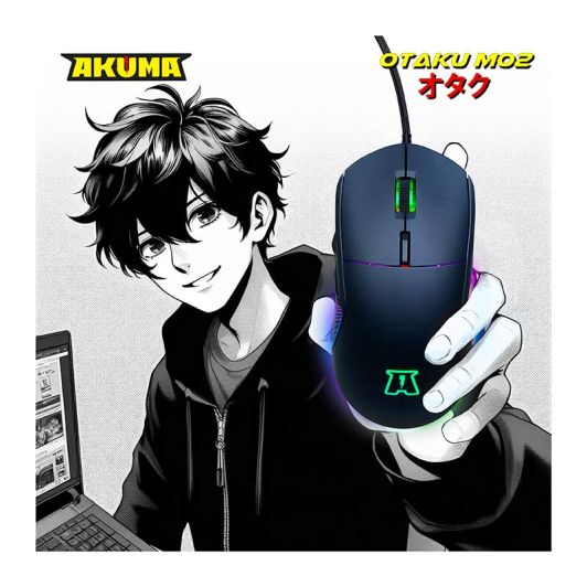 Ratón gaming con cable AKUMA OTAKU M02