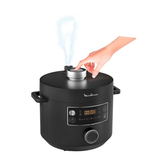 Olla a presión programable, 5 L, 10 Programas, MOULINEX CE754810 Turbo Cuisine