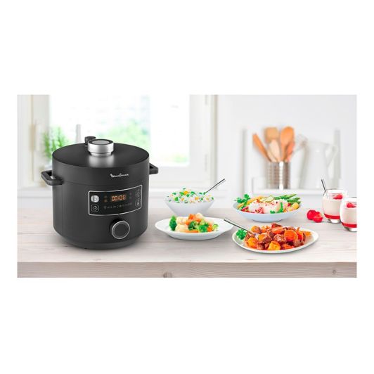 Olla a presión programable, 5 L, 10 Programas, MOULINEX CE754810 Turbo Cuisine