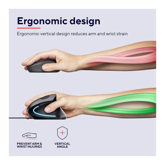 Raton TRUST VERTO Ergo filaire