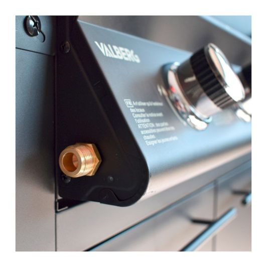 Barbacoa Gas, para 12 personas, 4 zonas, VALBERG BBQGZ VAL4BPL7341