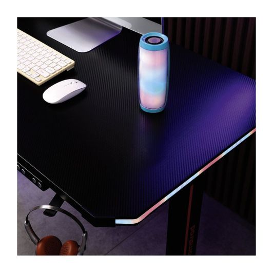 Mesa Gaming eléctrica ajustable con LEDs RGB AMSTRAD
