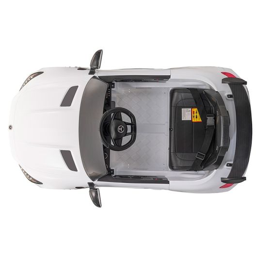 Coche eléctrico para niños MERCEDES GTR AMG blanco