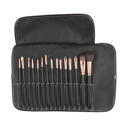 ESTUCHE COSMETIC CLUB 15 pinceles maquillaje