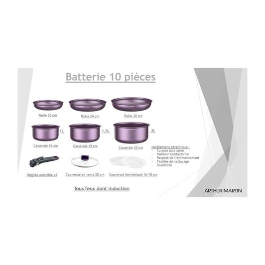 Batería ARTHUR MARTIN 10pcs