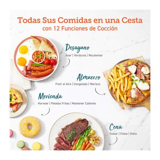 Freidora de Aire Airfry 6,4L 1700w COSORI Dual Blaze Chef Edition Gris 