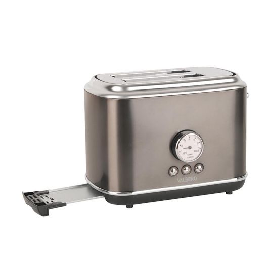 Tostadora VALBERG VAL-TC2RETRO-DX DARK INOX