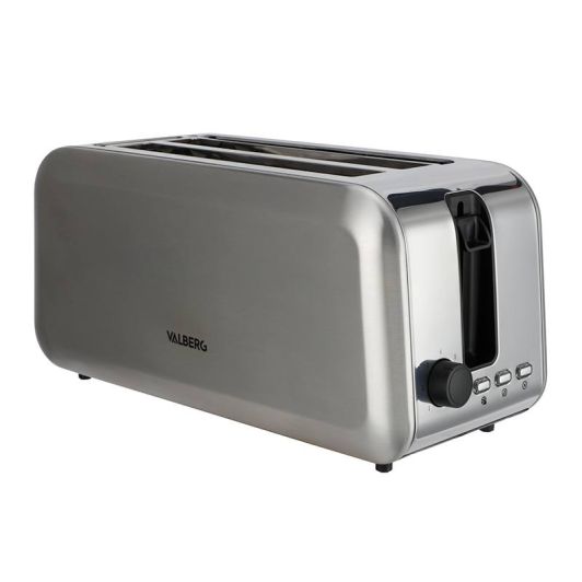 Tostadora 2 ranuras largas VALBERG VAL-TL4X INOX
