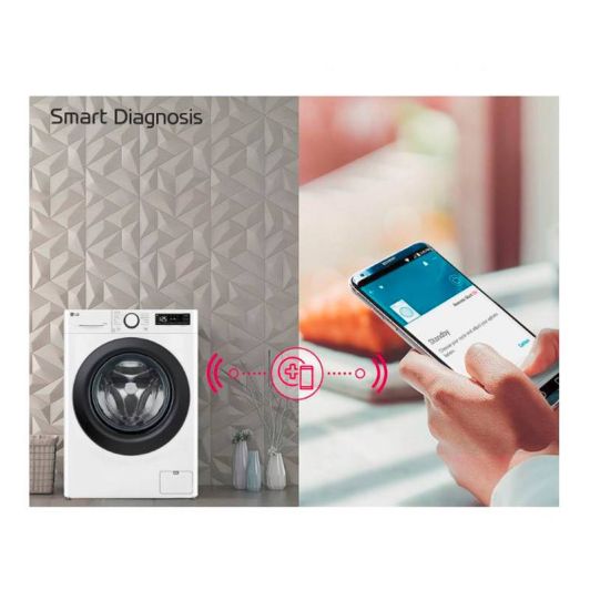 LAVADORA inteligente AI Direct Drive, Vapor, 10kg LG F4WR5010A6W
