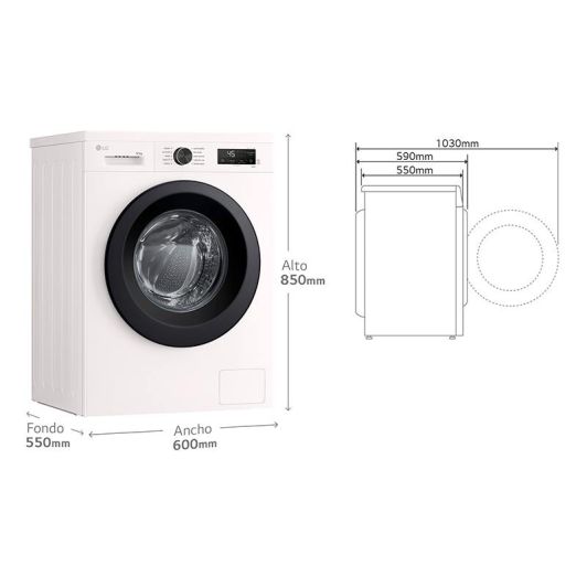 Lavadora Secadora 9+5kg LG W4X1095NWK