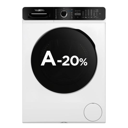 LAVADORA 10kg clase A-20%  VALBERG WF 1014 A-20 W701T
