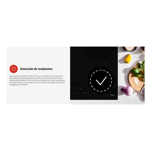 Placa Inducción 3 zonas FAGOR 3IF-332AC, zona grande 30cm