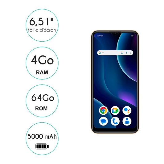 Movil LOGICOM COMET 64Gb Dorado