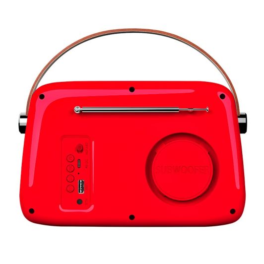 Radio LEDWOOD VINTAGE ALMA ROUGE