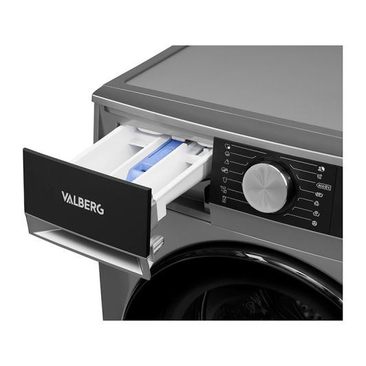 Lavadora 7 kg VALBERG WF 714 clase A-10, color silver