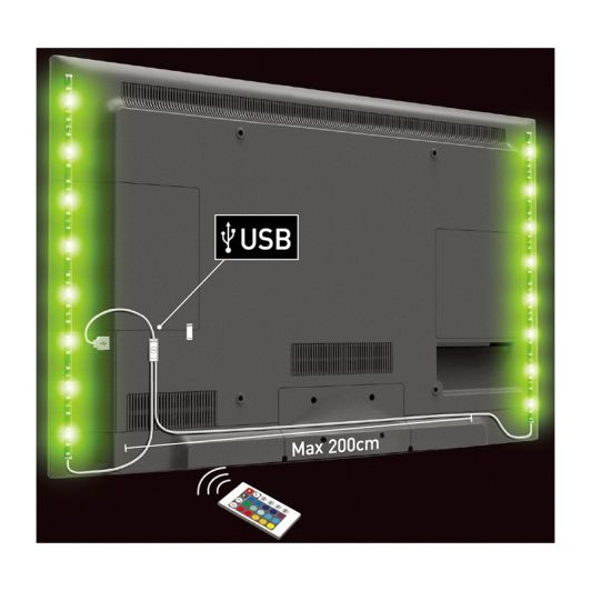 Tira LED ELECTRO DEPOT 2x50CM-32LED-USB