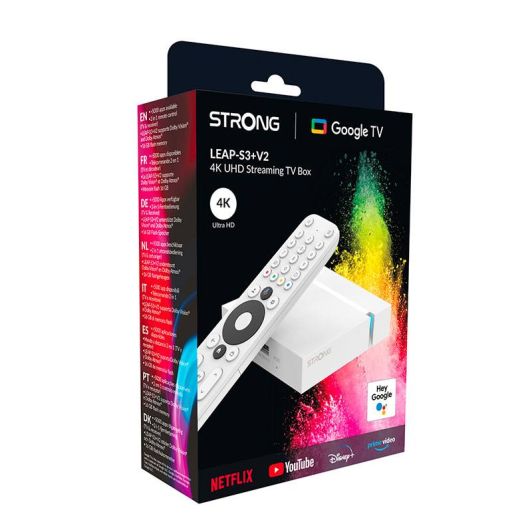 TV BOX  STRONG GOOGLE TV 4K LEAPS3+V2
