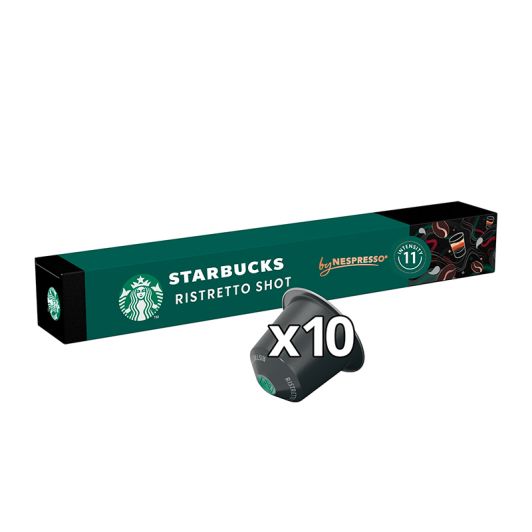 Cápsulas café STARBUCKS Ristretto Shot X10