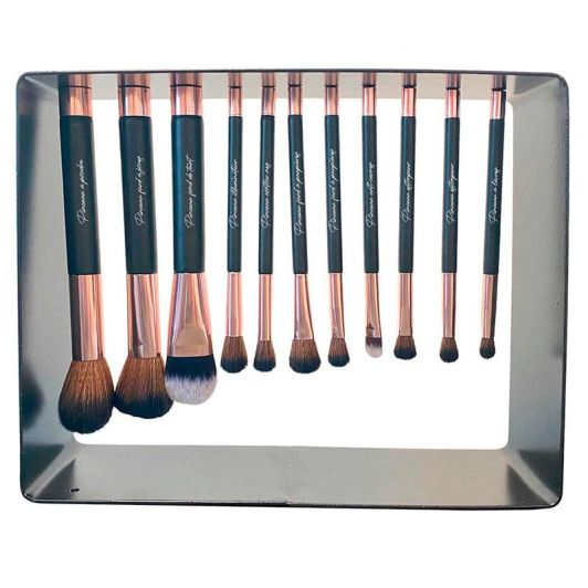 11 PINCELES DE MAQUILLAJE COSMETIC CLUB 