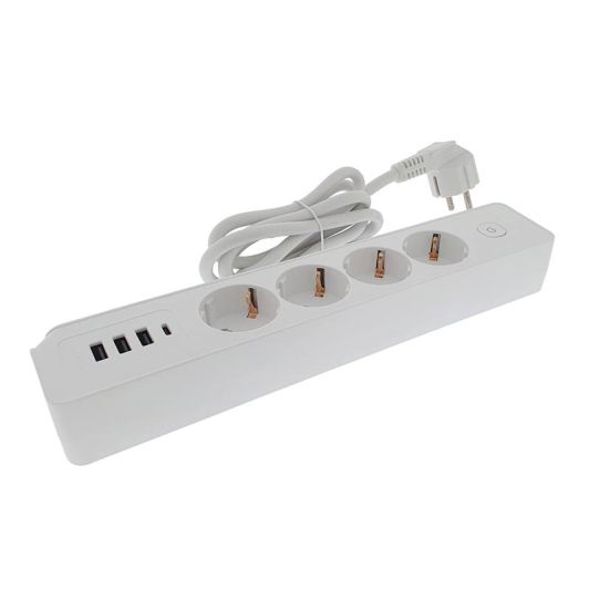 ADAPTADOR EUROBRIC CON 4 ENCHUFES 
