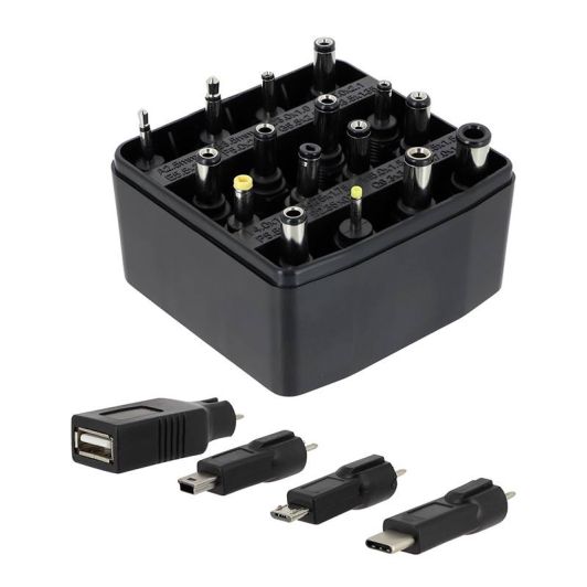 Fuente de alimentación universal EDENWOOD de 3 a 12 V - 27 W USB-C + 20 conectores
