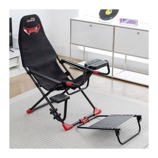 Asiento de simulación negro AMSTRAD AMS-RACING-SIM