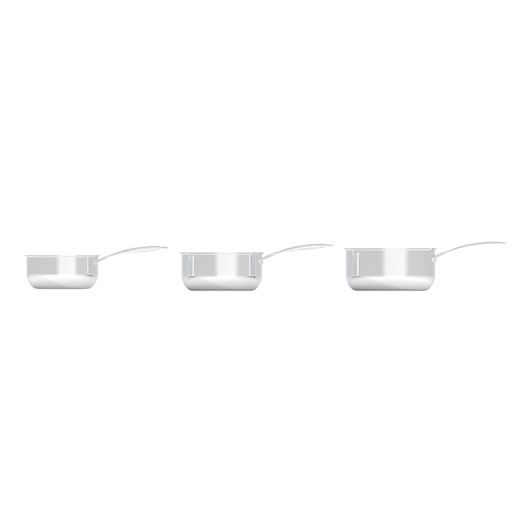 PACK DE TRES CACEROLAS DE  ACERO INOXIDABLE 16Cm VALBERG  