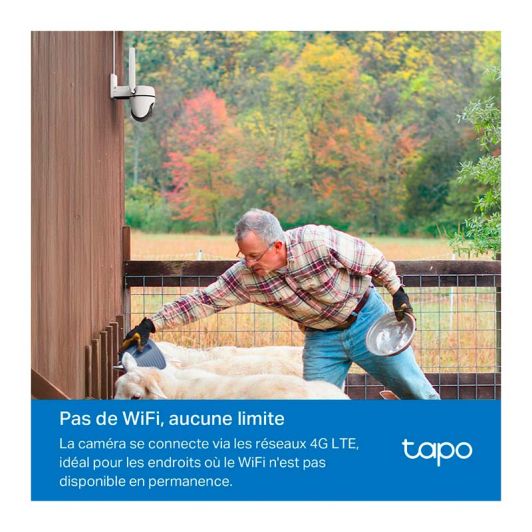 Cámara de vigilancia motorizada TAPO 4G 1080p