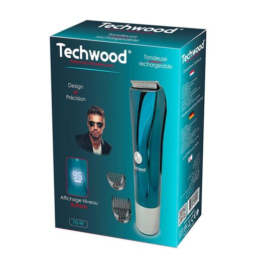 BARBERO CORTA BARBA TECHWOOD TTS-99 Azul
