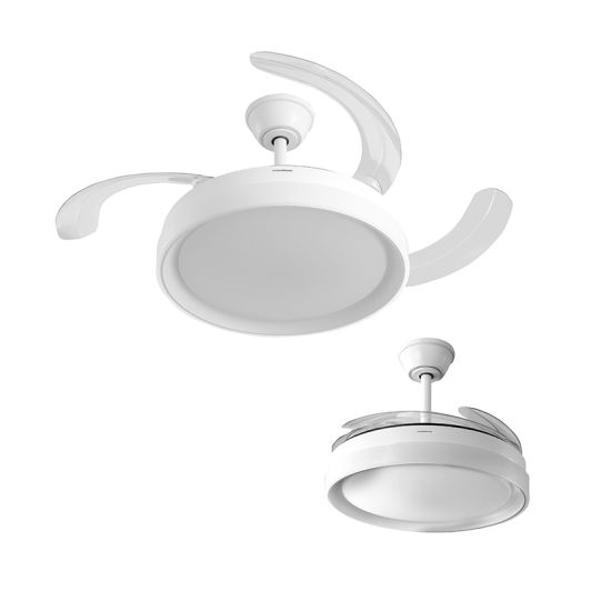 VENTILADOR DE TECHO CON ASPAS RECTRÁCTILES INNOVAGOODS BLANCO 