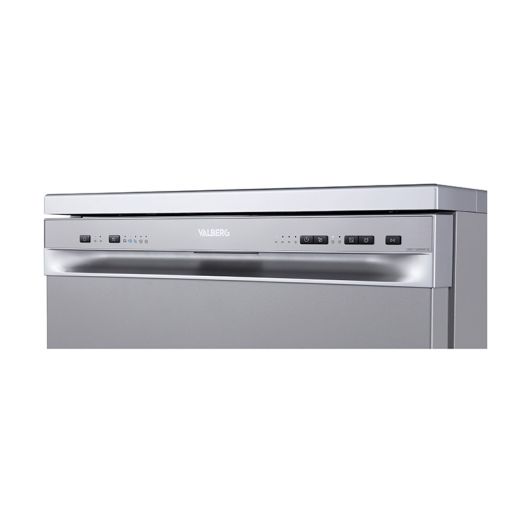 Lavavajillas 60cm, 12 servicios, 47db, clase C, gris-silver VALBERG 12S47