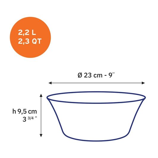 Ensaladera DURALEX 23 cm Lys