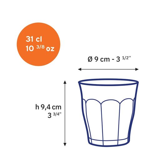 Vaso DURALEX 31cl x6 Picardie
