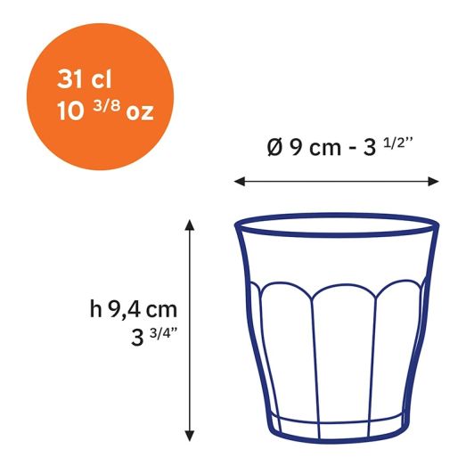 Vaso DURALEX 31cl x6 Picardie