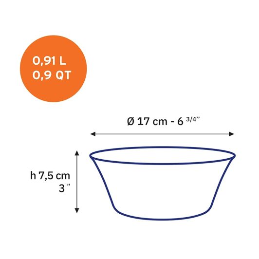 Ensaladera DURALEX 17 cm Lys