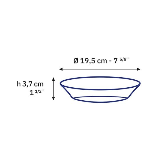 BOL PEQUEÑO DURALEX 19 cm Lys