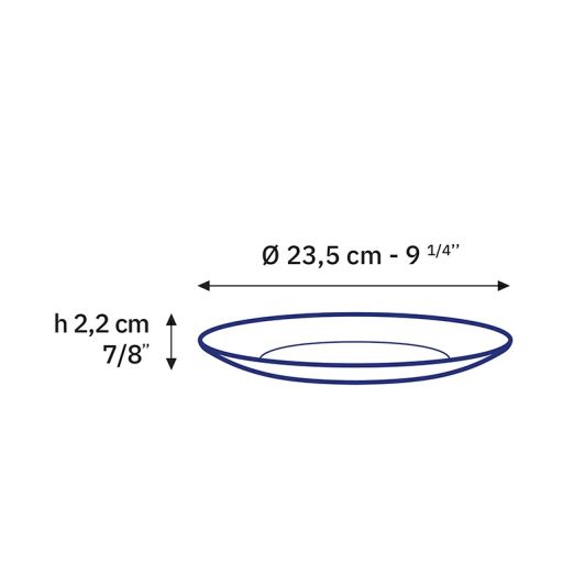 Plato DURALEX 23 cm Lys