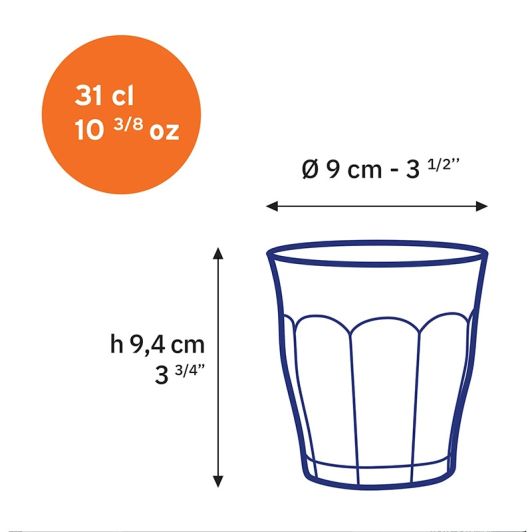 Vaso DURALEX 31cl x6 Picardie